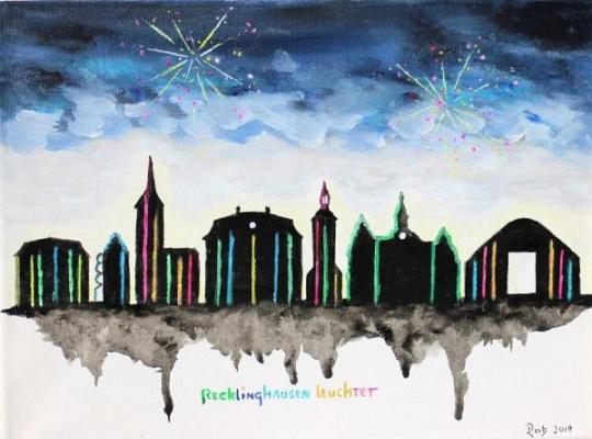 ArtNight: Skyline Recklinghausen leuchtet am 08.07.2019 in